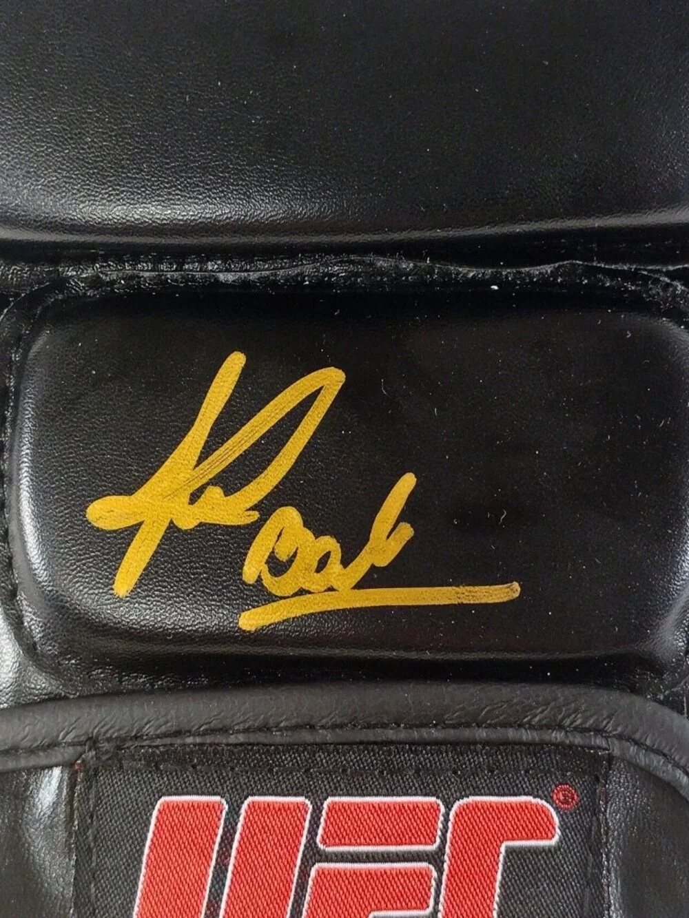 Jessica Andrade Signed UFC Glove Exact Proof Beckett BAS COA Gold MMA Autograph